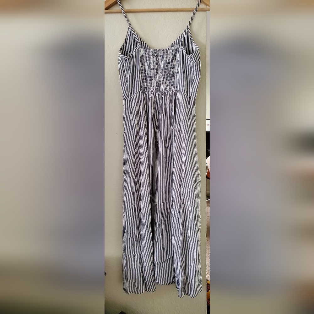 Blue Stripe button front Abercrombie midi dress SOLD OUT! - Picture 5 of 7